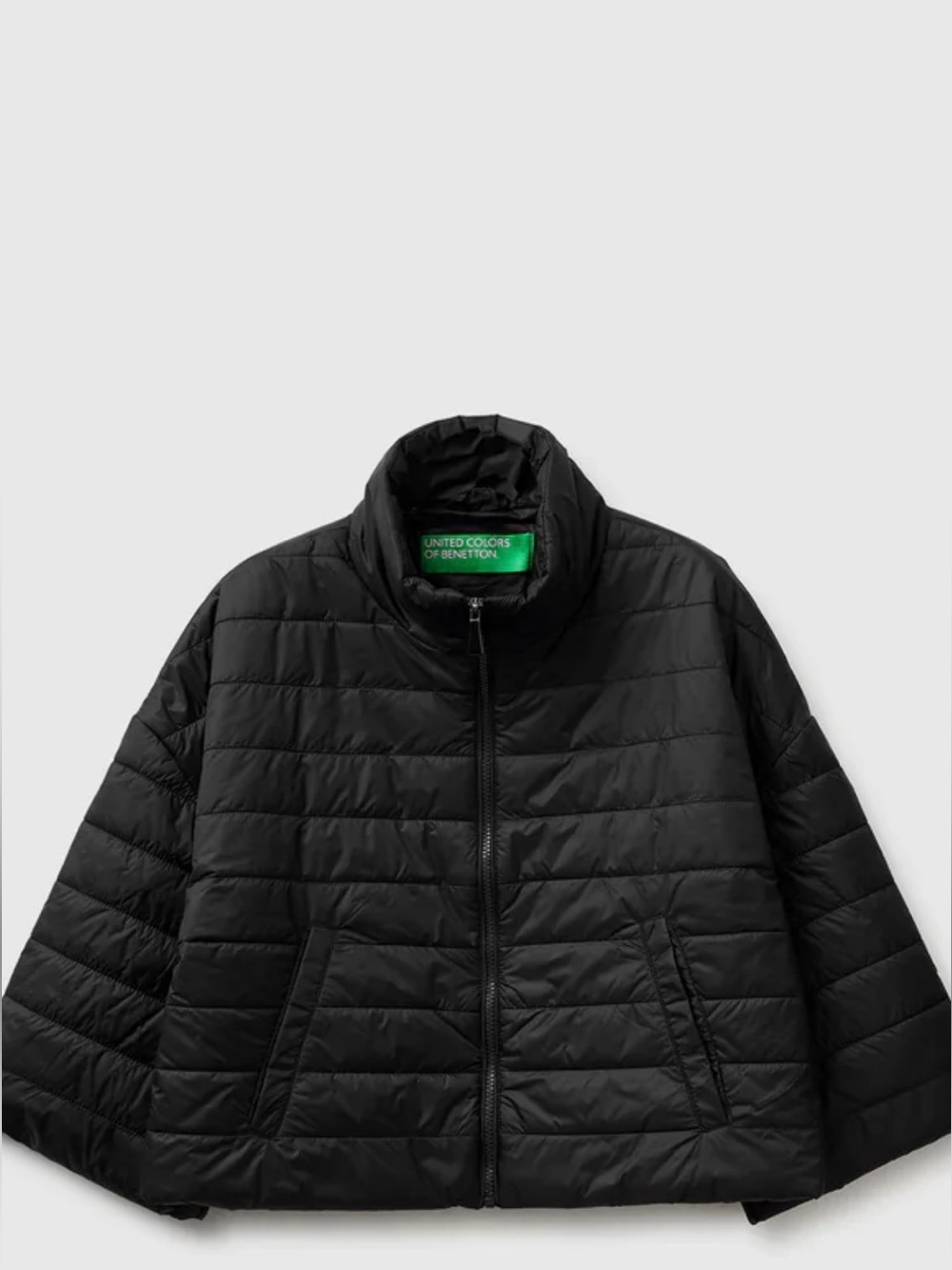 United Colors Of Benetton Black Quilted Jacket